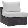 Modway Convene Outdoor Patio Armless Espresso White