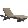 Modway Lounge Chair Outdoor Convene Outdoor Patio Chaise Espresso Mocha