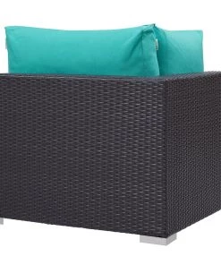 Modway Convene Outdoor Patio Corner Espresso Turquoise Outdoor Sectional 6 Modway Convene Outdoor Patio Corner Espresso Turquoise Outdoor Sectional