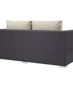 Modway Outdoor Loveseats Convene Outdoor Patio Loveseat Espresso Beige 8 Modway Outdoor Loveseats Convene Outdoor Patio Loveseat Espresso Beige