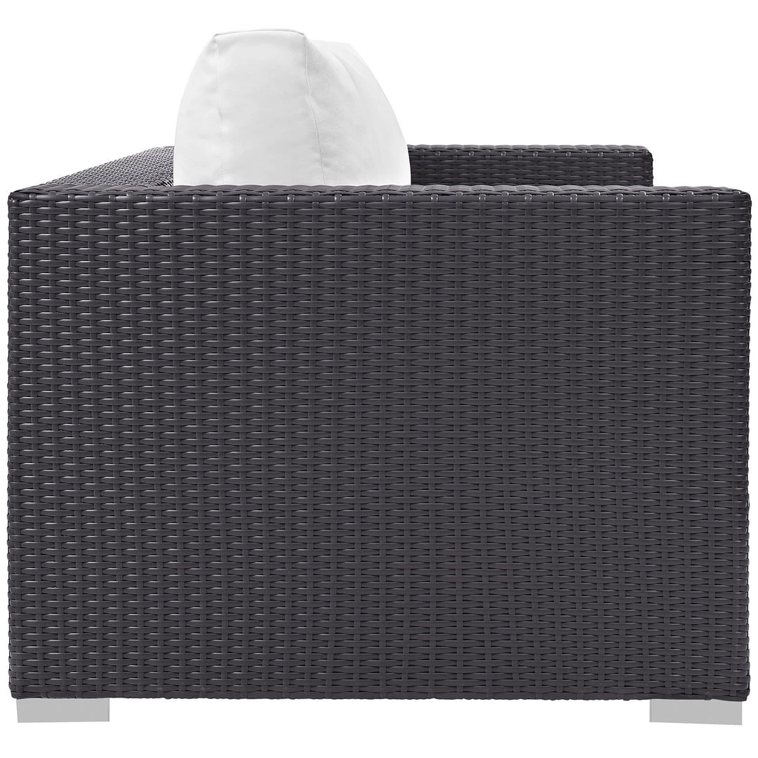 Modway Convene Outdoor Patio Loveseat Espresso White Outdoor Loveseats 2 Modway Convene Outdoor Patio Loveseat Espresso White Outdoor Loveseats