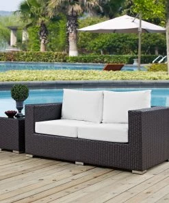 Modway Convene Outdoor Patio Loveseat Espresso White Outdoor Loveseats 10 Modway Convene Outdoor Patio Loveseat Espresso White Outdoor Loveseats