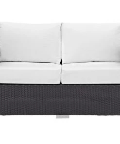 Modway Convene Outdoor Patio Loveseat Espresso White Outdoor Loveseats 9 Modway Convene Outdoor Patio Loveseat Espresso White Outdoor Loveseats