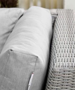 Modway Conway Sunbrella® Outdoor Patio Wicker Rattan Corner Chair Light Gray Gray Outdoor Sectional