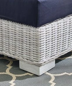 Modway Conway Sunbrella® Outdoor Patio Wicker Rattan Right-Arm Chair Light Gray Navy 14 Modway Conway Sunbrella® Outdoor Patio Wicker Rattan Right-Arm Chair Light Gray Navy