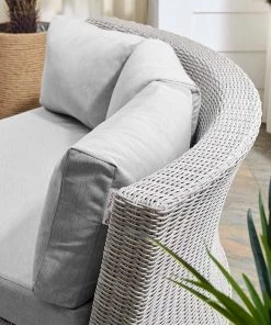 Modway Conway Sunbrella® Outdoor Patio Wicker Rattan Round Corner Chair Light Gray Gray 14 Modway Conway Sunbrella® Outdoor Patio Wicker Rattan Round Corner Chair Light Gray Gray