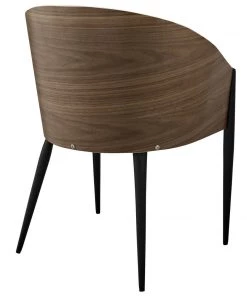 Modway Cooper Dining Chairs Set Of 4 Walnut