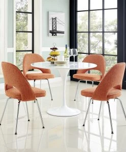 Modway Cordelia Dining Chairs Set Of 4 Orange