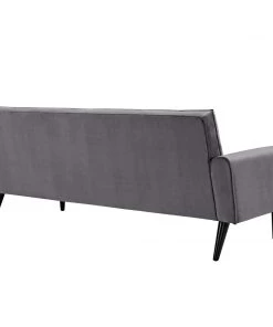 Modway SOFAS Delve Performance Velvet Sofa Gray