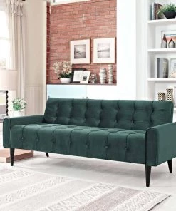 Modway SOFAS Delve Performance Velvet Sofa Green