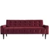 Modway Delve Performance Velvet Sofa Maroon SOFAS