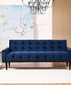 Modway SOFAS Delve Performance Velvet Sofa Navy