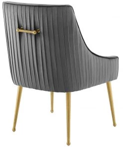 Modway Dining Chairs Discern Pleated Back Upholstered Performance Velvet Dining Chair Set Of 2 Gray 7 Modway Dining Chairs Discern Pleated Back Upholstered Performance Velvet Dining Chair Set Of 2 Gray