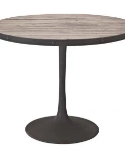 Modway Drive 40" Round Wood Top Dining Table Brown Dining Tables