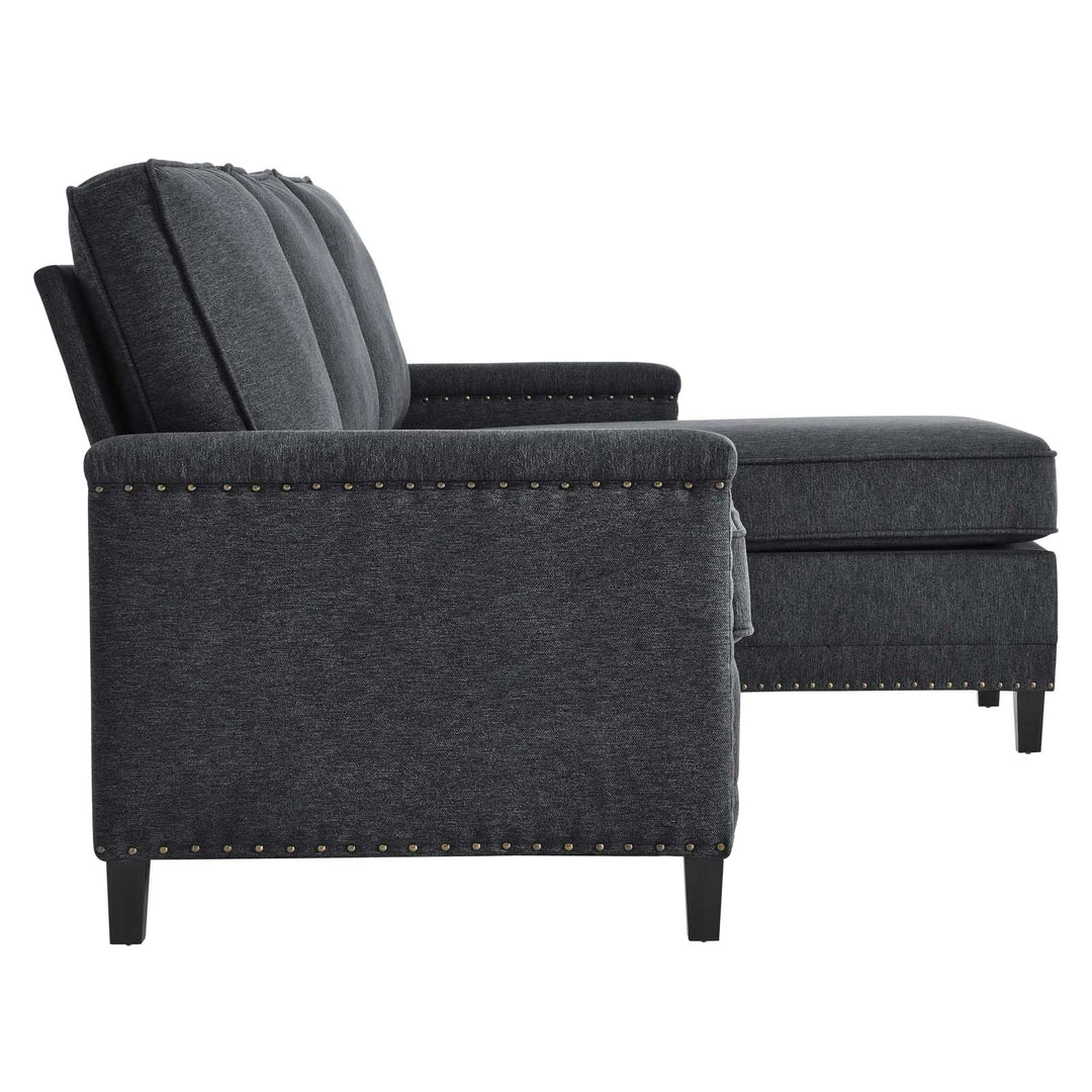 Modway Sectionals Ashton Upholstered Fabric Sectional Sofa Charcoal 4 Modway Sectionals Ashton Upholstered Fabric Sectional Sofa Charcoal