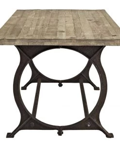 Modway Effuse Rectangle Wood Top Dining Table Brown 8 Modway Effuse Rectangle Wood Top Dining Table Brown