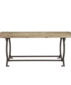 Modway Effuse Rectangle Wood Top Dining Table Brown