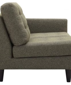 Modway Sectionals Empress Right-Facing Upholstered Fabric Loveseat Oatmeal