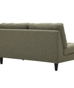 Modway Sectionals Empress Right-Facing Upholstered Fabric Loveseat Oatmeal