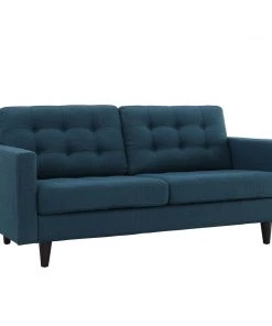 Modway Loveseats Empress Upholstered Fabric Loveseat Azure