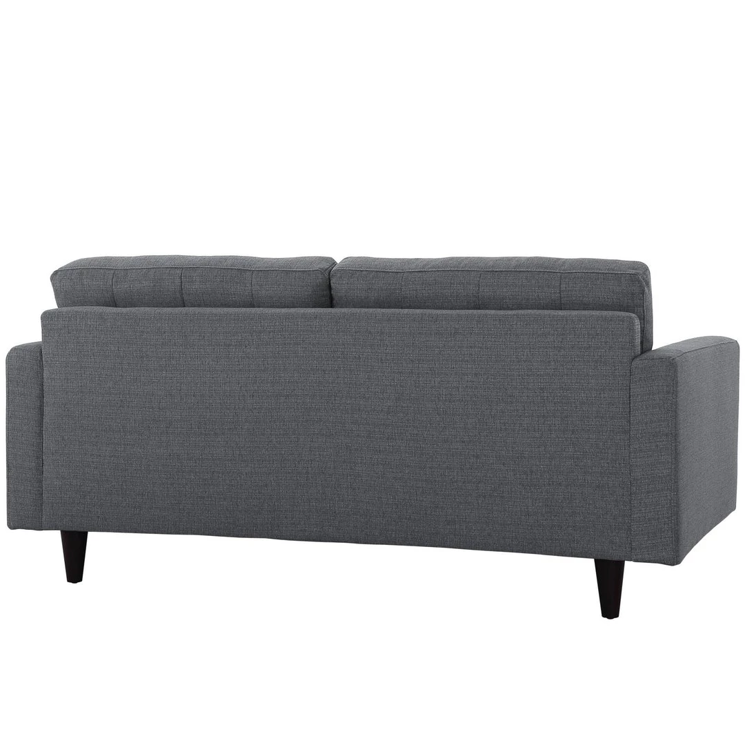 Modway Loveseats Empress Upholstered Fabric Loveseat Gray 3 Modway Loveseats Empress Upholstered Fabric Loveseat Gray