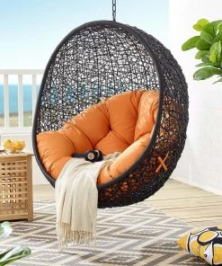 Modway Encase Swing Outdoor Patio Lounge Chair Swing Chairs