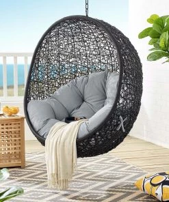 Modway Encase Swing Outdoor Patio Lounge Chair Swing Chairs