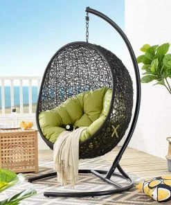 Modway Encase Swing Outdoor Patio Lounge Chair Swing Chairs