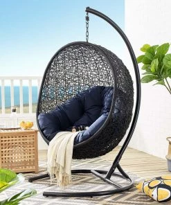 Modway Encase Swing Outdoor Patio Lounge Chair Swing Chairs