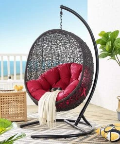 Modway Encase Swing Outdoor Patio Lounge Chair Swing Chairs