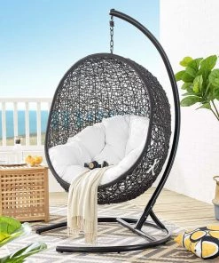 Modway Encase Swing Outdoor Patio Lounge Chair Swing Chairs