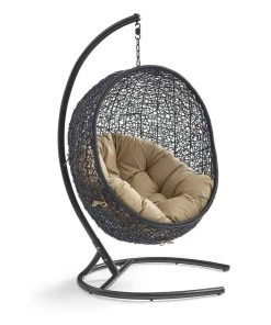 Modway Encase Swing Outdoor Patio Lounge Chair Swing Chairs