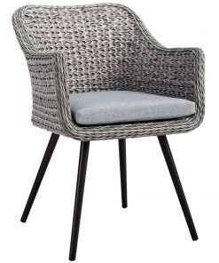 Modway Endeavor Dining Armchair Outdoor Patio Wicker Rattan Set Of 2 Gray Gray Armchair Sets 10 Modway Endeavor Dining Armchair Outdoor Patio Wicker Rattan Set Of 2 Gray Gray Armchair Sets