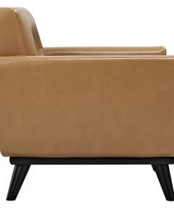 Modway Engage 2 Piece Leather Living Room Set Tan Living Room Sets