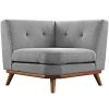 Modway Engage Corner Sofa Expectation Gray