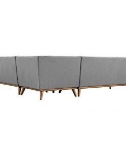 Modway Engage L-Shaped Sectional Sofa Expectation Gray