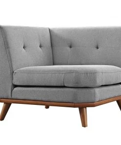 Modway Engage L-Shaped Sectional Sofa Expectation Gray