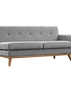 Modway Engage L-Shaped Sectional Sofa Expectation Gray