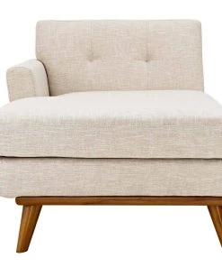 Modway Engage Left-Facing Upholstered Fabric Chaise Beige Chaise Lounge Chairs 8 Modway Engage Left-Facing Upholstered Fabric Chaise Beige Chaise Lounge Chairs