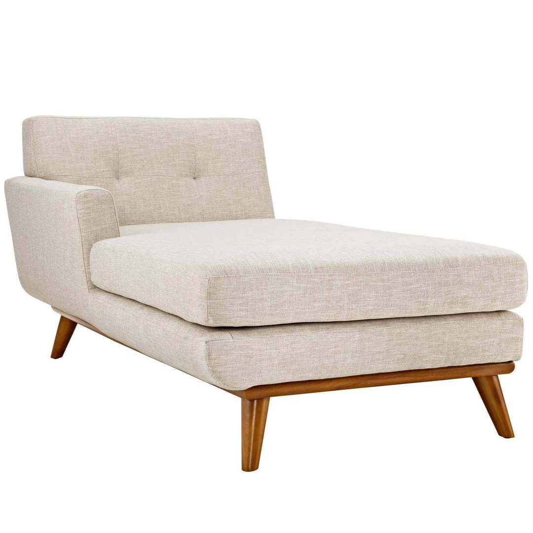 Modway Engage Left-Facing Upholstered Fabric Chaise Beige Chaise Lounge Chairs 1 Modway Engage Left-Facing Upholstered Fabric Chaise Beige Chaise Lounge Chairs