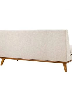 Modway Engage Right-Arm Upholstered Fabric Loveseat Beige Loveseats