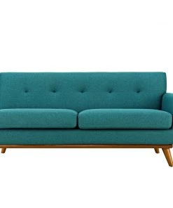 Modway Engage Right-Arm Upholstered Fabric Loveseat Teal