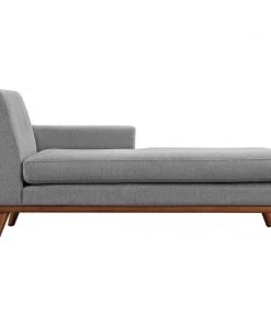Modway Engage Right-Facing Chaise Expectation Gray Chaise Lounge Chairs