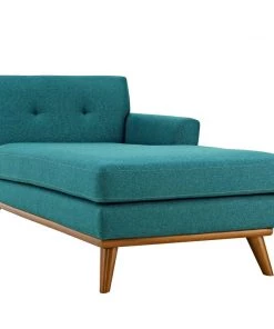 Modway Chaise Lounge Chairs Engage Right-Facing Chaise Teal