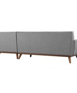 Modway Engage Right-Facing Sectional Sofa Expectation Gray Sectionals