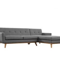Modway Sectionals Engage Right-Facing Sectional Sofa Gray