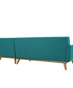 Modway Engage Right-Facing Sectional Sofa Teal