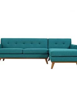 Modway Engage Right-Facing Sectional Sofa Teal
