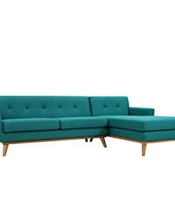 Modway Engage Right-Facing Sectional Sofa Teal