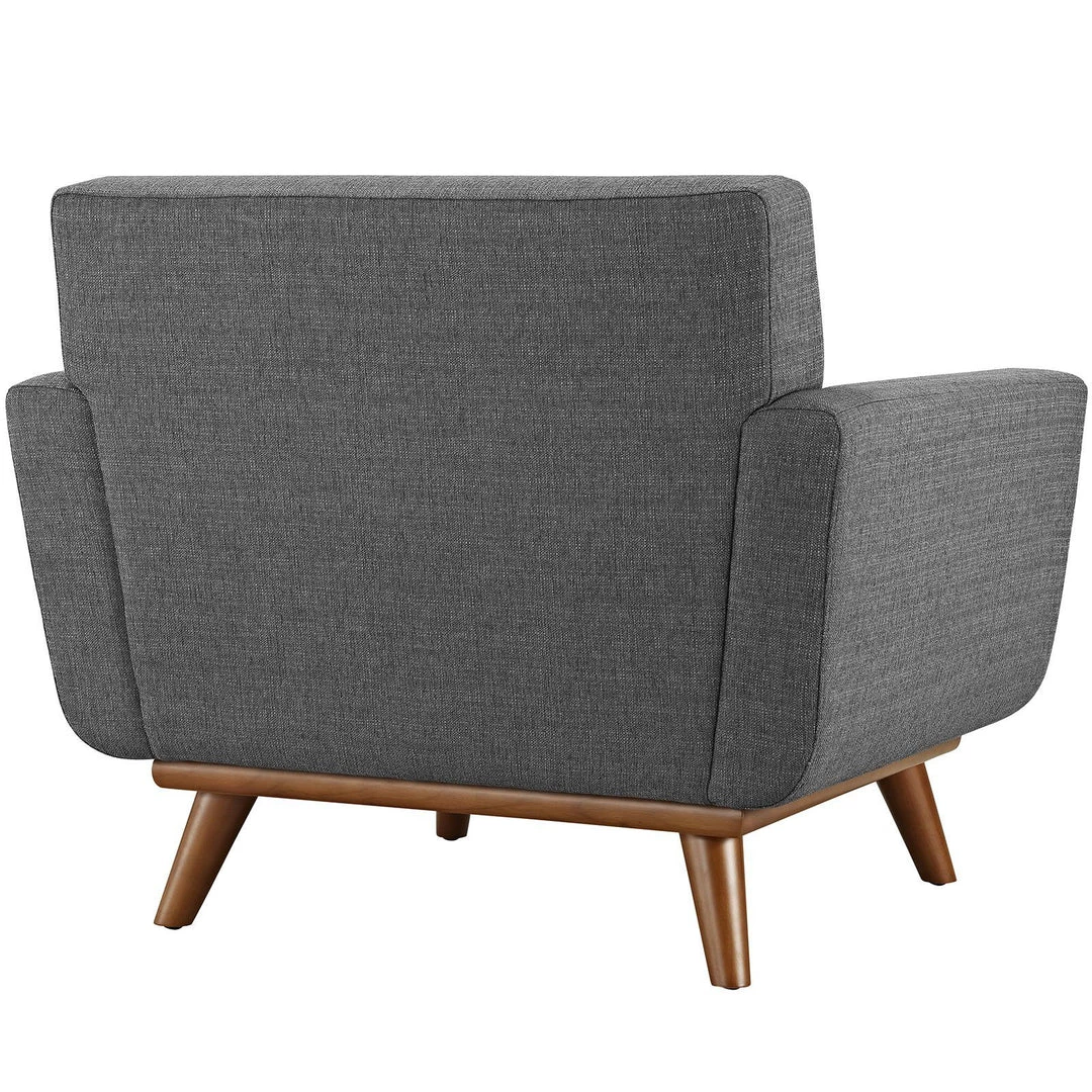 Modway Engage Upholstered Fabric Armchair Gray 3 Modway Engage Upholstered Fabric Armchair Gray
